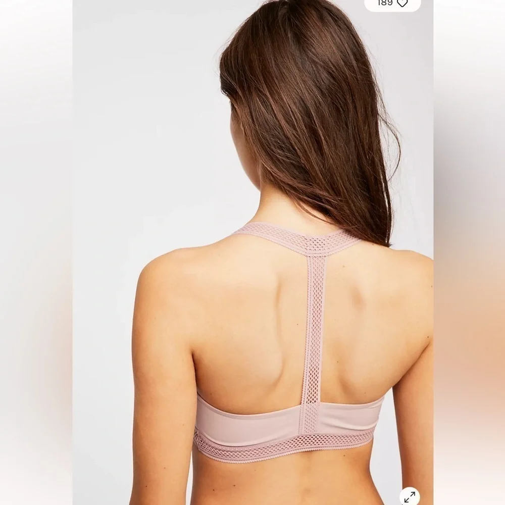 Free People Intimately Layla Bralette Size Small In Antique Pink